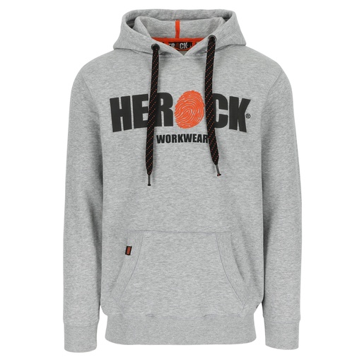 HERO SWEATER MET KAP licht heather grijs