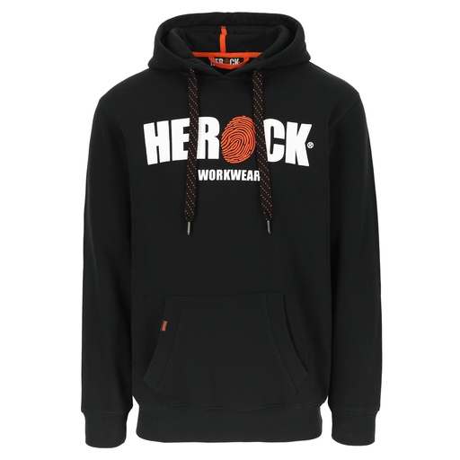 HERO SWEATER MET KAP zwart