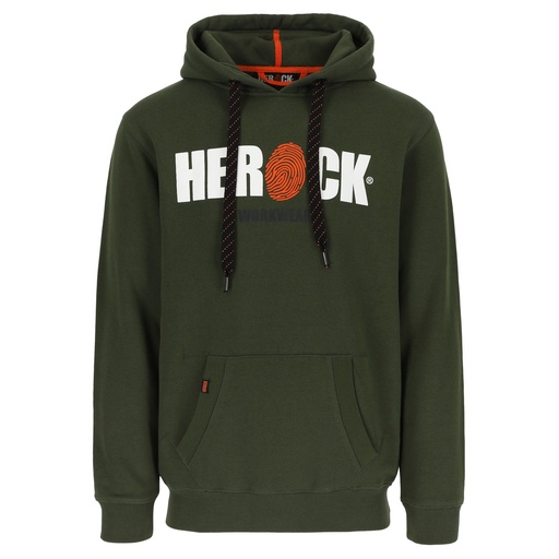 HERO SWEATER MET KAP donker kaki