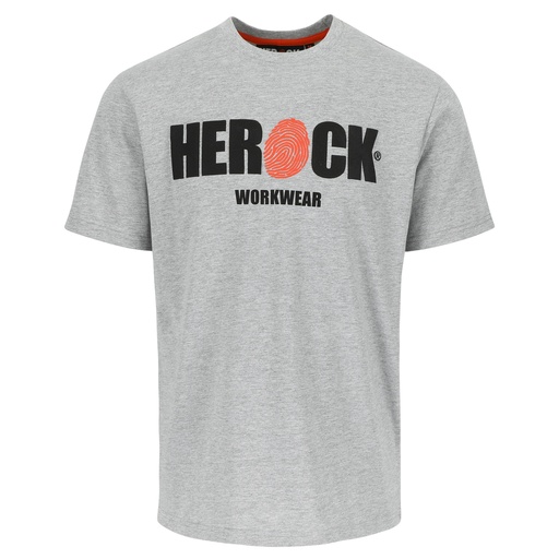 ENI T-SHIRT KORTE MOUWEN licht heather grijs