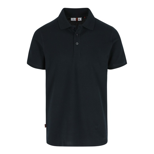 LEVOR POLO KORTE MOUWEN marineblauw