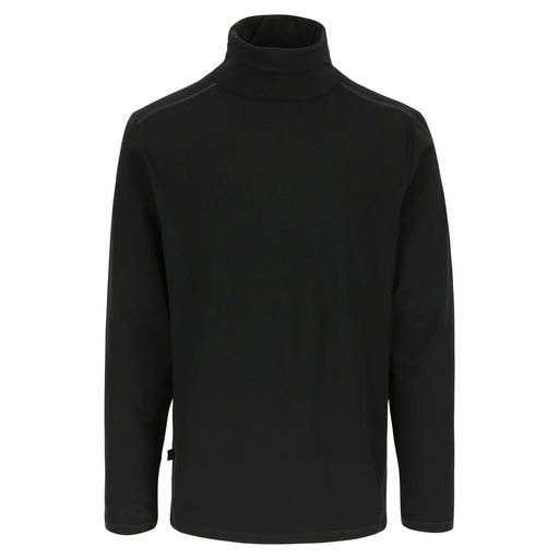 LOTIS ROLKRAAG T-SHIRT LANGE MOUWEN zwart