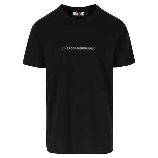 KHABOR T-SHIRT KORTE MOUWEN zwart