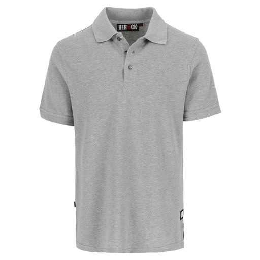 LEVI POLO KORTE MOUWEN licht heather grijs