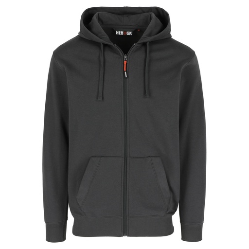 TOBIN SWEATER MET KAP antraciet