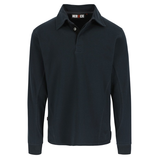 TROJA POLO LANGE MOUWEN marineblauw