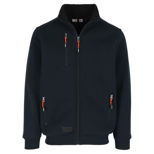 OTAR SWEATER MET KRAAG marineblauw