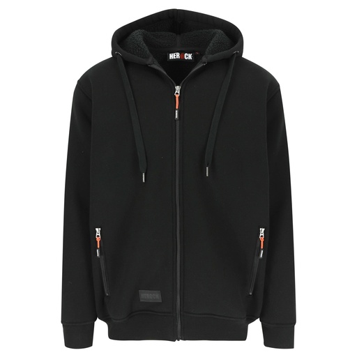 OTIS SWEATER MET KAP zwart