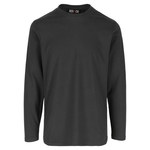 NOET T-SHIRT LANGE MOUWEN antraciet