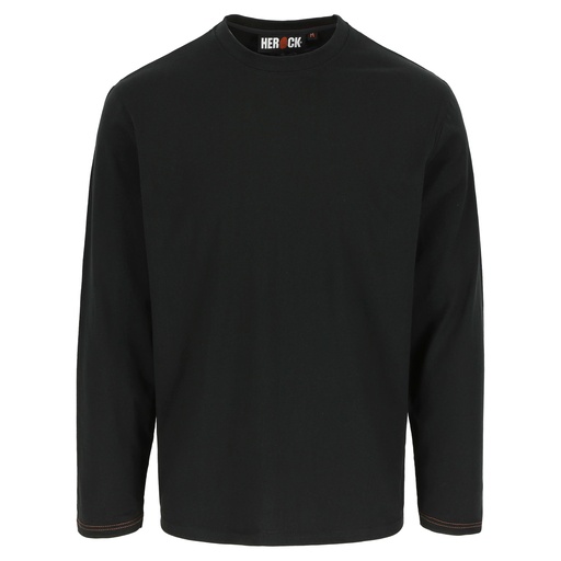 NOET T-SHIRT LANGE MOUWEN zwart