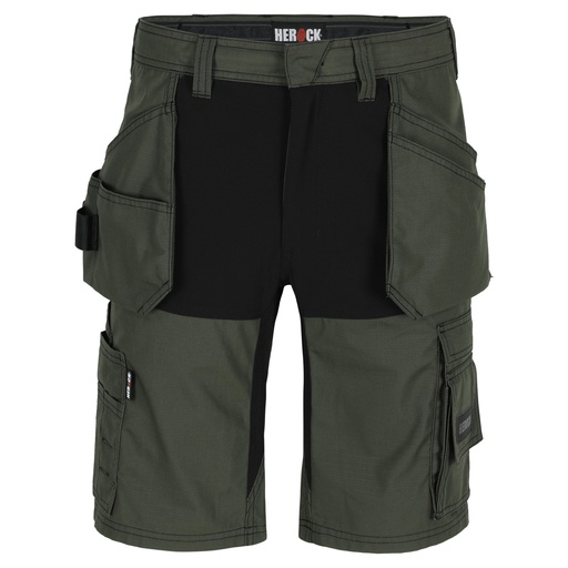 SPERI BERMUDA donker kaki/zwart