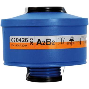 Spasciani 201 gas- en dampfilter A2B2 blauw