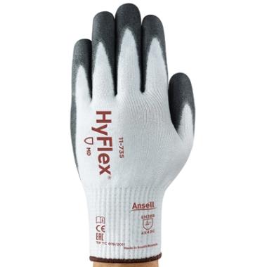 Ansell HyFlex 11-735 handschoen grijs/wit