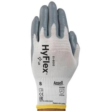 Ansell HyFlex 11-800 handschoen grijs/wit