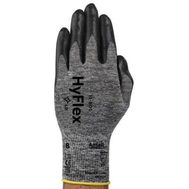 Ansell HyFlex 11-801 handschoen zwart/grijs