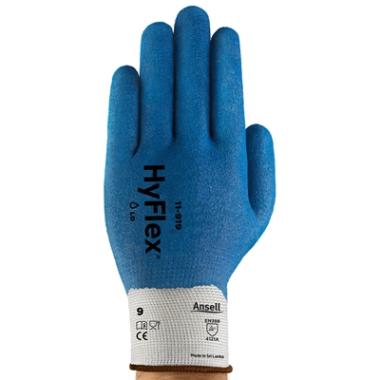 Ansell HyFlex 11-919 handschoen blauw/wit