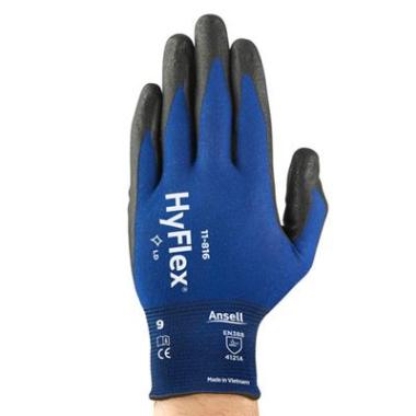 Ansell Hyflex 11-816 handschoen blauw/zwart
