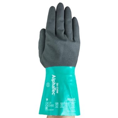 Ansell AlphaTec 58-530W handschoen antraciet/groen