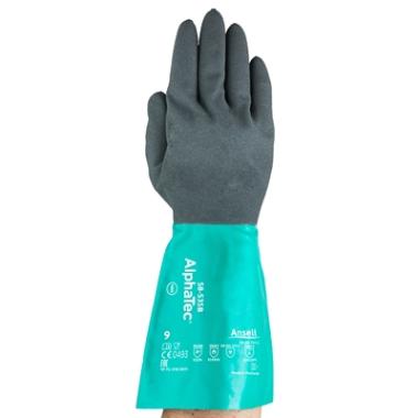 Ansell AlphaTec 58-535B handschoen antraciet/groen