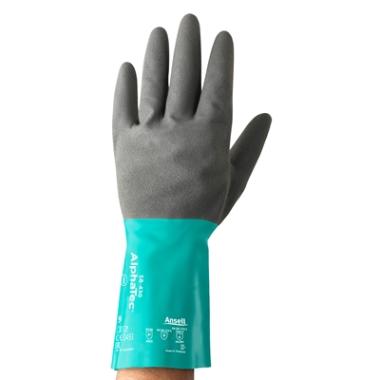 Ansell AlphaTec 58-430 handschoen antraciet/groen