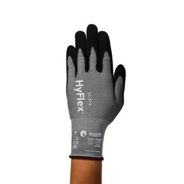 Ansell HyFlex 11-571 handschoen zwart/grijs