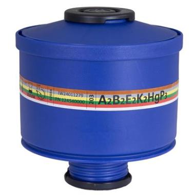 Spasciani 203 combinatiefilter A2B2E2K2Hg-P3 R blauw