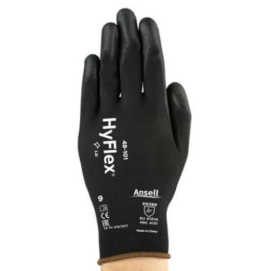 Ansell HyFlex 48-101 handschoen zwart
