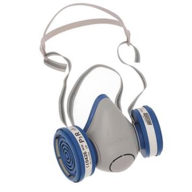 Spasciani Duetta halfgelaatsmasker grijs/blauw