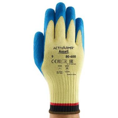 Ansell ActivArmr 80-600 handschoen blauw/geel