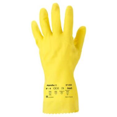 Ansell AlphaTec 87-650 handschoen geel
