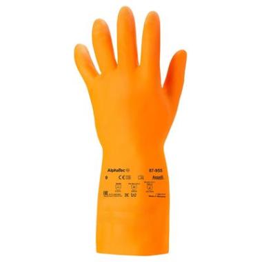 Ansell AlphaTec 87-955 handschoen oranje