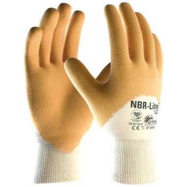 ATG NBR Lite 24-985 3/4 DIP handschoen geel/wit
