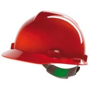 MSA V-Gard veiligheidshelm met Push-Key binnenwerk rood