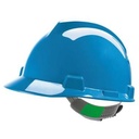 MSA V-Gard veiligheidshelm met Push-Key binnenwerk blauw