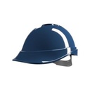 MSA V-Gard 200 veiligheidshelm met Push-Key binnenwerk blauw