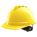 MSA V-Gard 500 geventileerde veiligheidshelm met Fas-Trac III binnenwerk geel