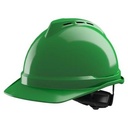 MSA V-Gard 500 geventileerde veiligheidshelm met Fas-Trac III binnenwerk groen