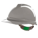 MSA V-Gard 500 ongeventileerde veiligheidshelm met Push-Key binnenwerk grijs