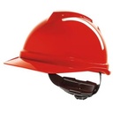 MSA V-Gard 500 ongeventileerde veiligheidshelm met Fas-Trac III binnenwerk rood