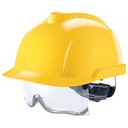 MSA V-Gard 930 ongeventileerde veiligheidshelm geel