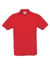 B&C Unisex Polo Safran red