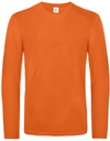 B&C heren t-shirt model E190 long sleeve urban orange