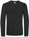 B&C heren t-shirt model E190 long sleeve black