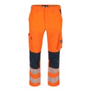 HECTOR HIGH VIZ BROEK fluo oranje/marineblauw