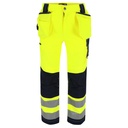STYX HIGH VIZ BROEK fluo geel/marineblauw