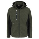FLEXOR SOFTSHELL JAS REFLECTEREND kaki/zwart