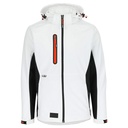 TRYSTAN SOFTSHELL JAS wit/zwart