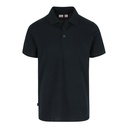 LEVOR POLO KORTE MOUWEN marineblauw