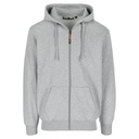 TOBIN SWEATER MET KAP licht heather grijs
