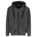 OTIS SWEATER MET KAP donker heather grijs